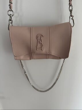 Steve Madden Blush Pink Leather Crossbody with Chain Strap